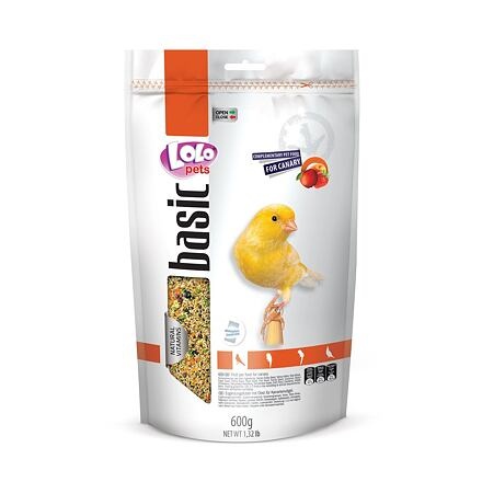 Papírenské zboží - LOLO BASIC ovocné krmivo pro kanárky 600 g Doypack 