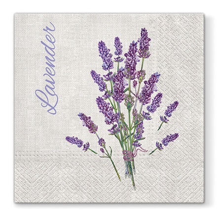 Papírenské zboží - Ubrousky PAW L 33x33cm 3 vrst. Lavender for You [20 ks]