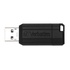 Papírenské zboží - Verbatim USB flash meghajtó, USB 2.0, 16 GB, PinStripe, Store N Go, fekete, 49063, USB A, magassággal