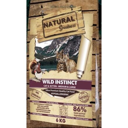 Papírenské zboží - Natural Greatness Cat Wild Instinct /kuře,krůta/ 600g 