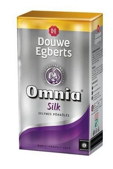 Papírenské zboží - Káva mletá, pražená, vakuově balená, 250 g, DOUWE EGBERTS "Omnia", silk