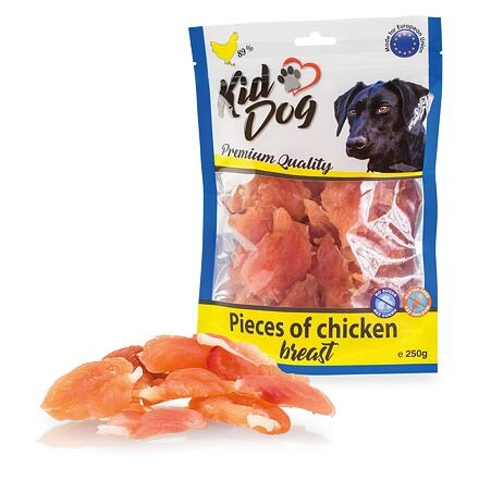 Papírenské zboží - KIDDOG kousky kuřecích prsou 250 g 