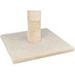 Papírenské zboží - BEANA karcolóoszlop pihenővel, 9 cm / 69 cm, szizál/plüss, bézs