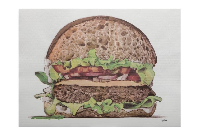 Papírenské zboží - Papírové prostírání Infibra Hamburger 30 x 40 cm [250 ks]