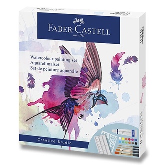 Papírenské zboží - Akvarelové barvy Faber-Castell 169618 sada 18 ks