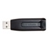 Papírenské zboží - Verbatim USB flash meghajtó, USB 3.0 (3.2 Gen 1), 128 GB, V3, Store N Go, fekete, 49189, USB A,