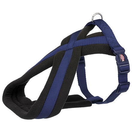 Papírenské zboží - Nylonový postroj PREMIUM podšitý - indigo XS-S:hruď:30-55cm/15mm