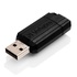 Papírenské zboží - Verbatim USB flash meghajtó, USB 2.0, 16 GB, PinStripe, Store N Go, fekete, 49063, USB A, magassággal