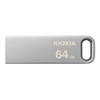 Papírenské zboží - Kioxia USB flash disk, USB 3.0, 64GB, Biwako U366, Biwako U366, stříbrný, LU366S064GG4